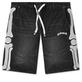 Femur Denim Shorts Black