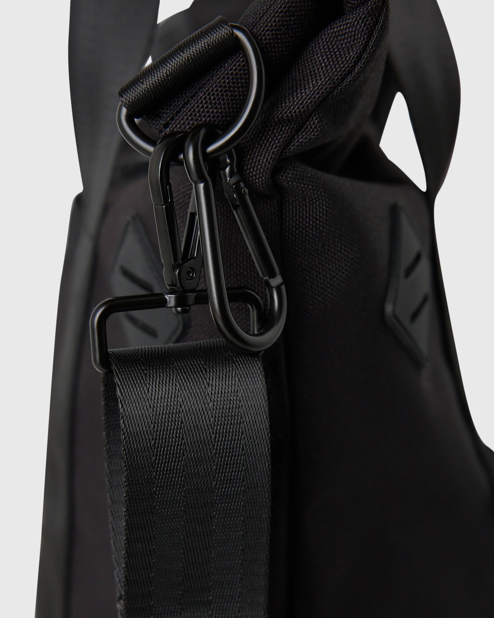 Roll Top Tote Bag Black