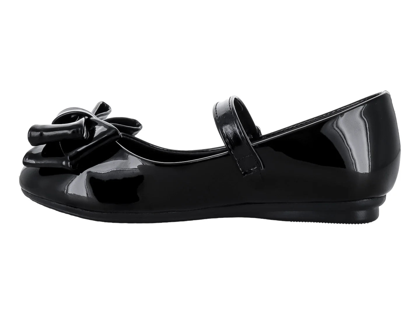Zapatos Planos Genesis Charol Negro para Niña