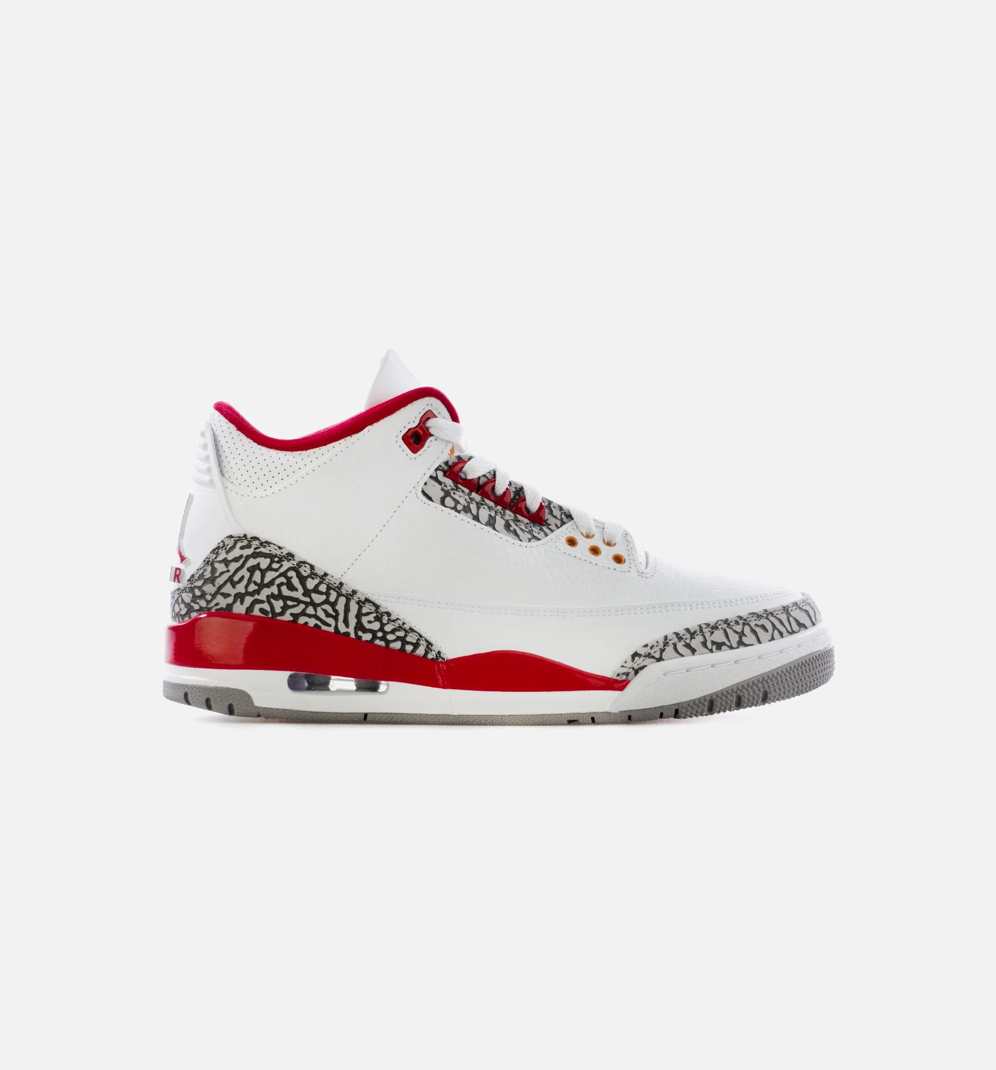 Air Jordan 3 Retro Cardinal Red Mens Lifestyle Shoe White Light Curry Cardinal Red Limit One Per Customer
