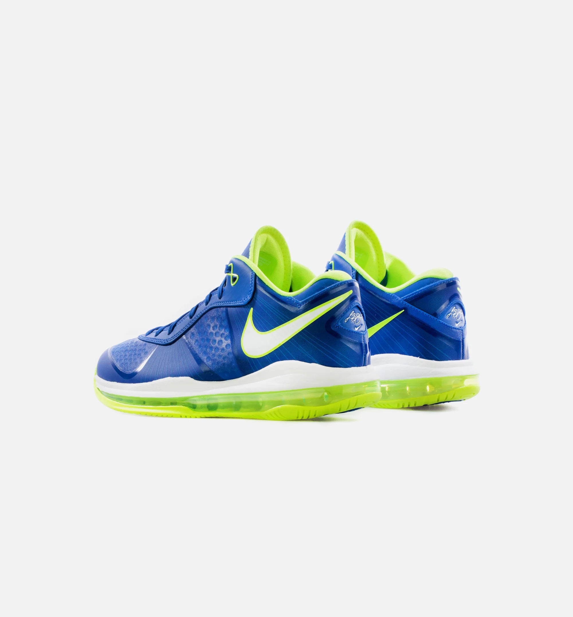 Lebron VIII V2 Low Sprite Mens Lifestyle Shoe Blue White Volt