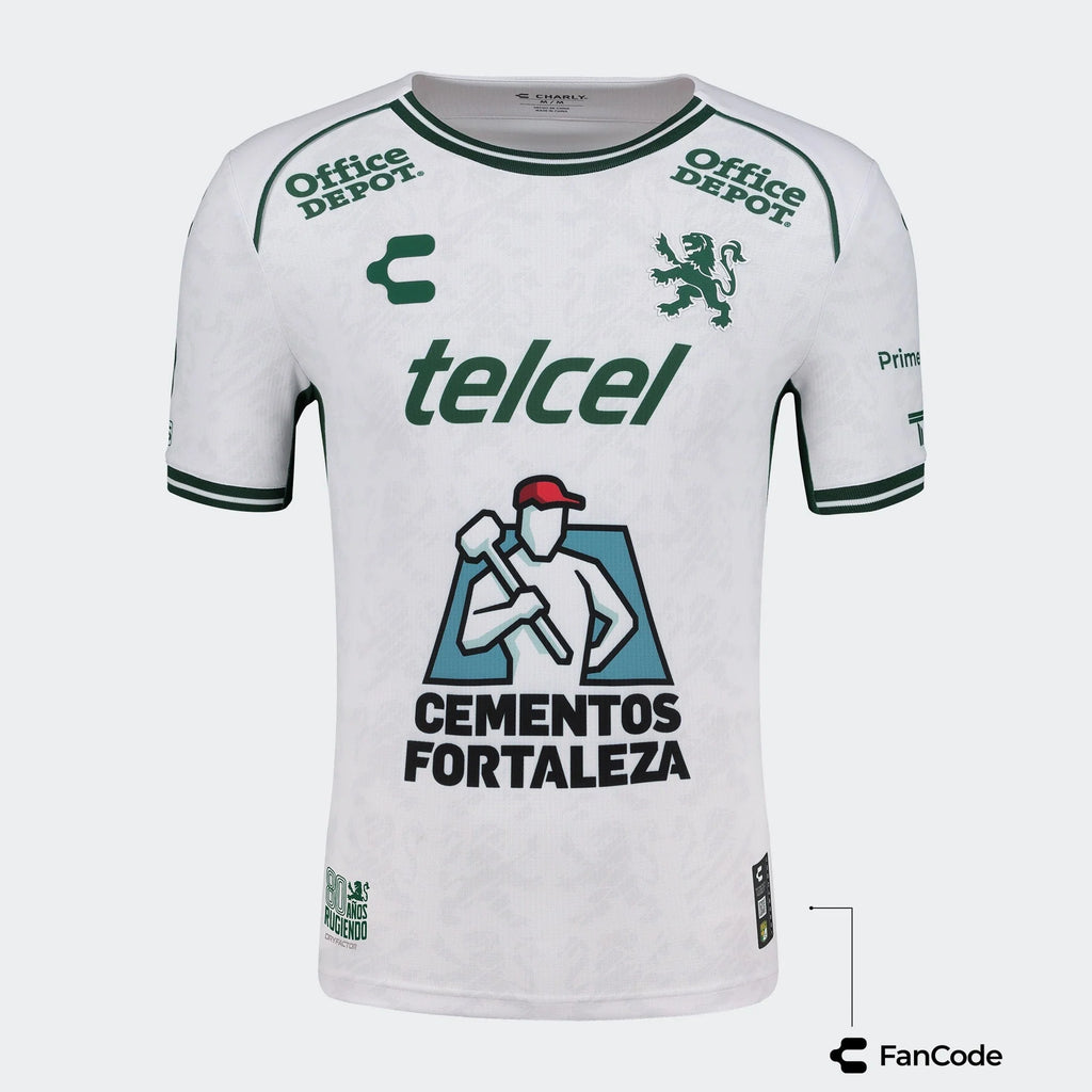 Charly Leon Away Jersey 24 Authentic White Green