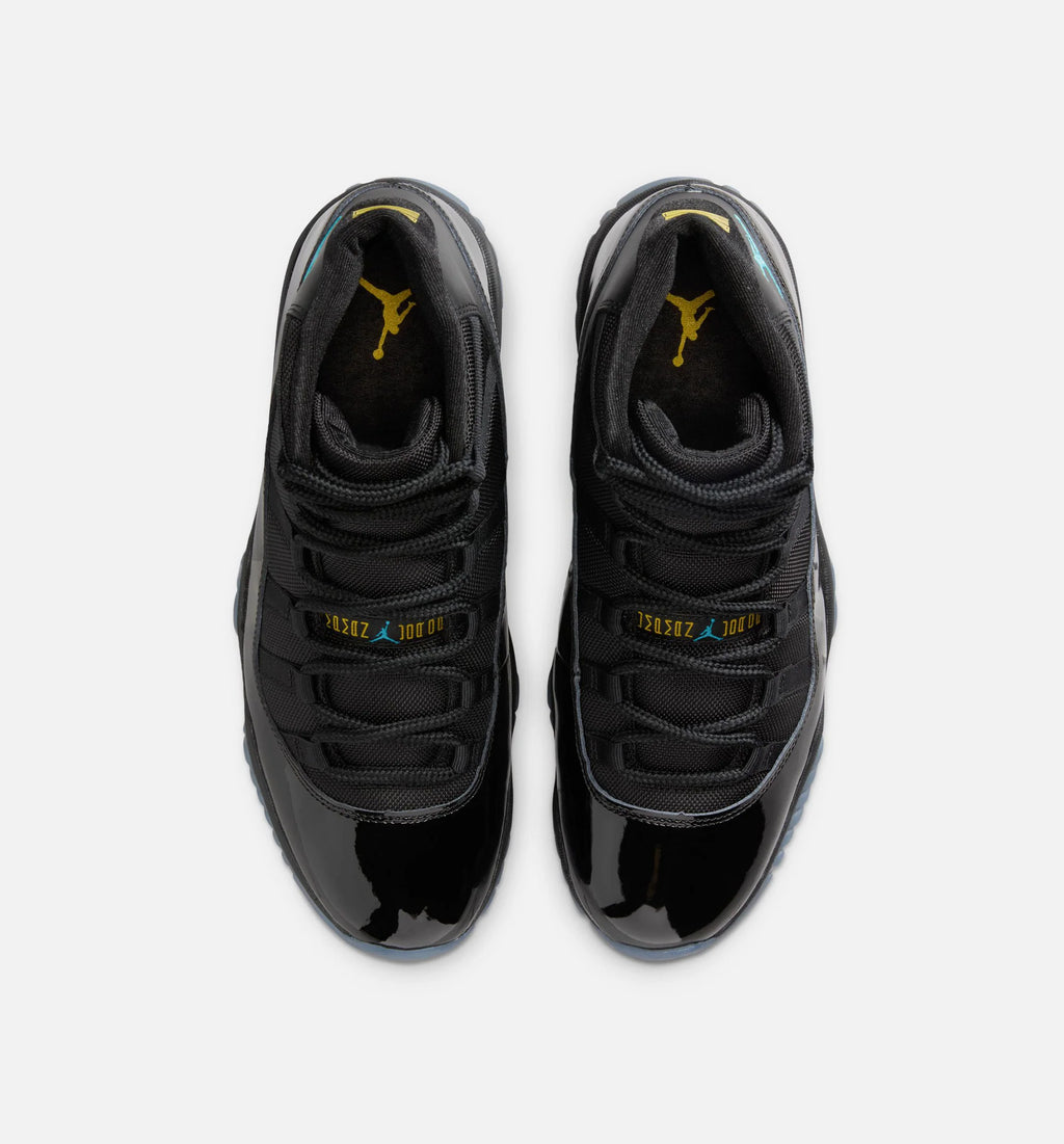Air Jordan 11 Retro Gamma Mens Lifestyle Shoe Black Gamma Blue Black Varsity Maize Limit One Per Customer