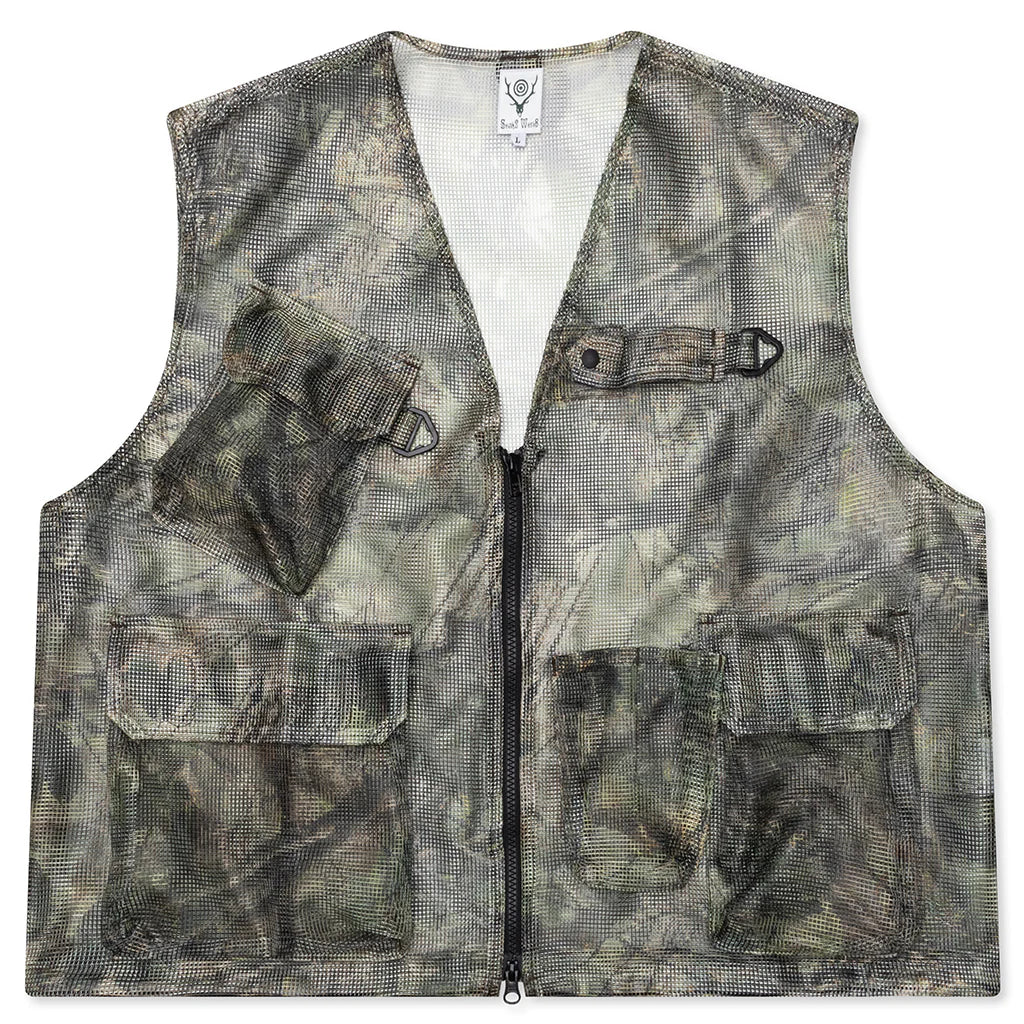 Heavyweight Mesh Bush Trek Vest Camo