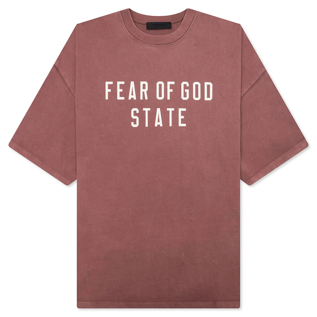 Heavy Crewneck Tee Crimson