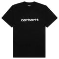 Script S S T Shirt Black White