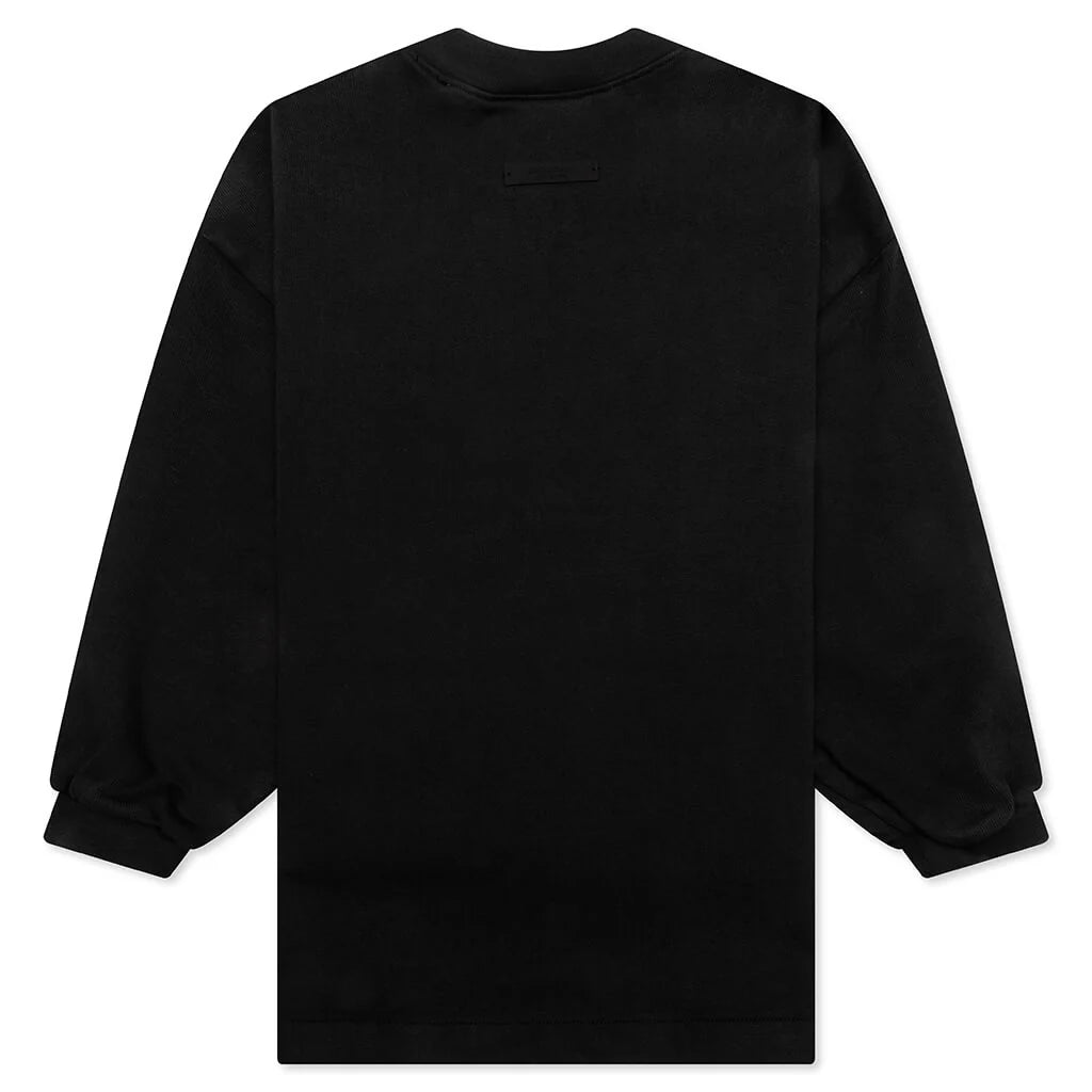 Kids Heavy Long Sleeve Tee Black