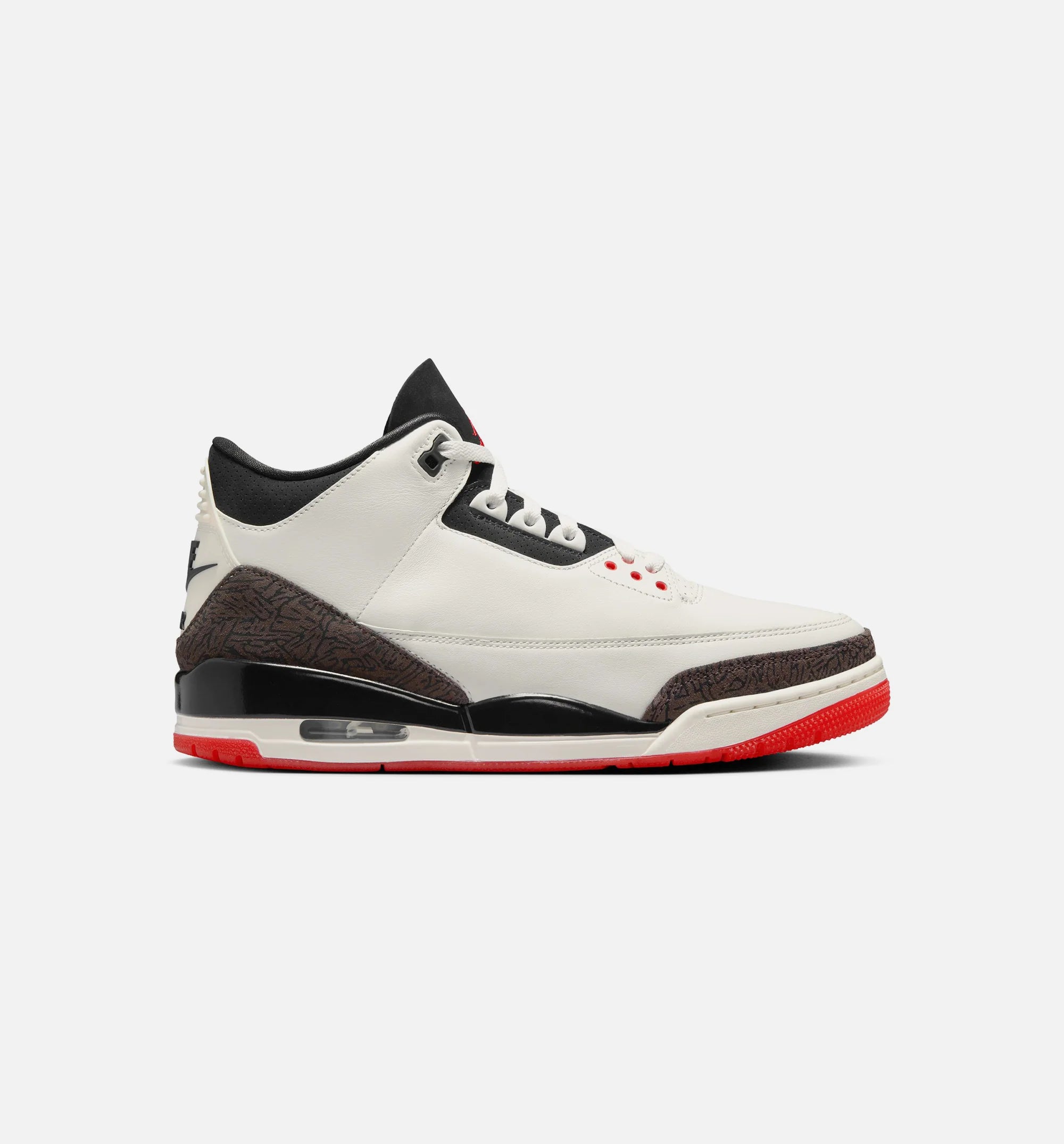 Air Jordan 3 Retro Sail and University Red Mens Lifestyle Shoe Sail Black University Red Pale Ivory Free Shipping