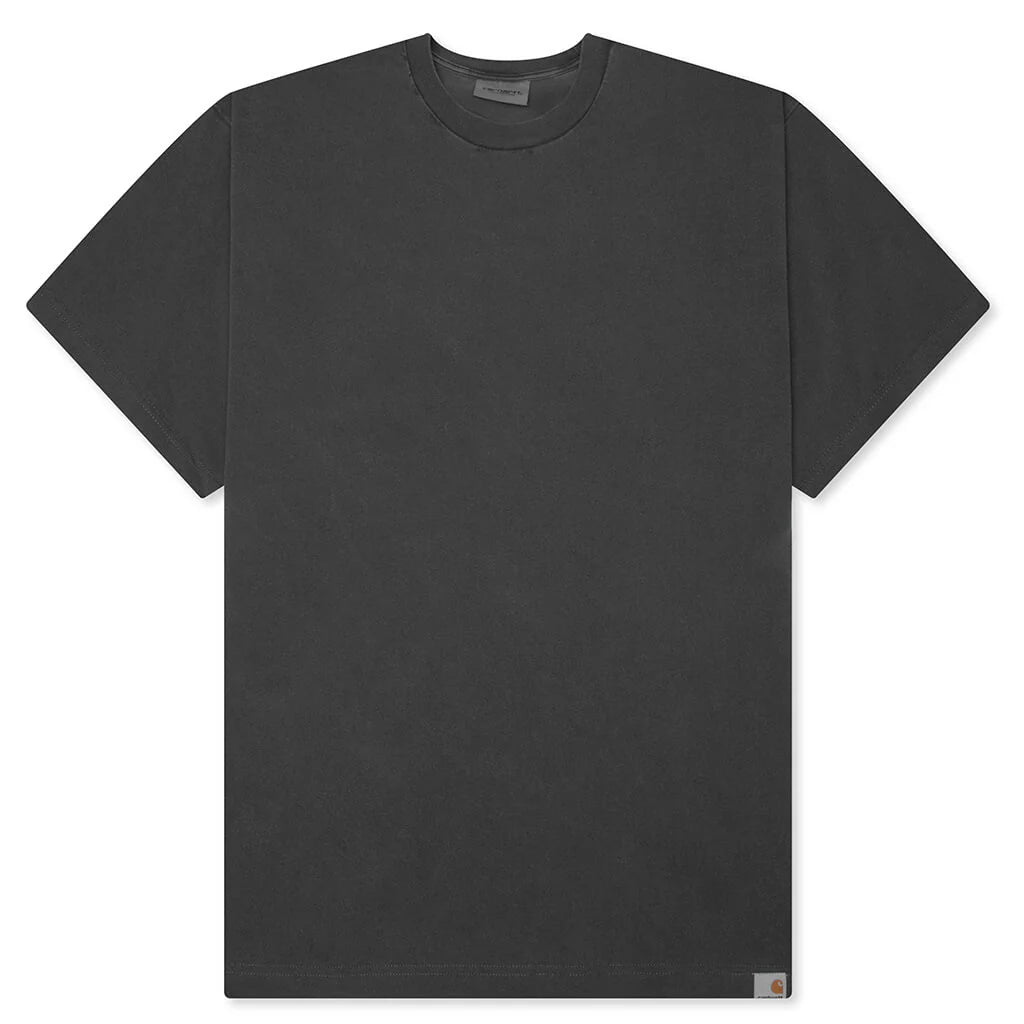 S S RGGD T Shirt Black Garment Dyed