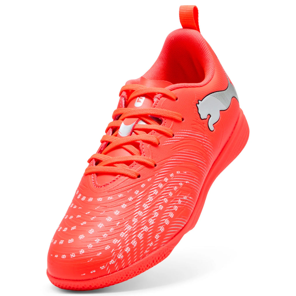 PUMA Future 9 Play IN Indoor Youth Soccer Shoes Red White Black