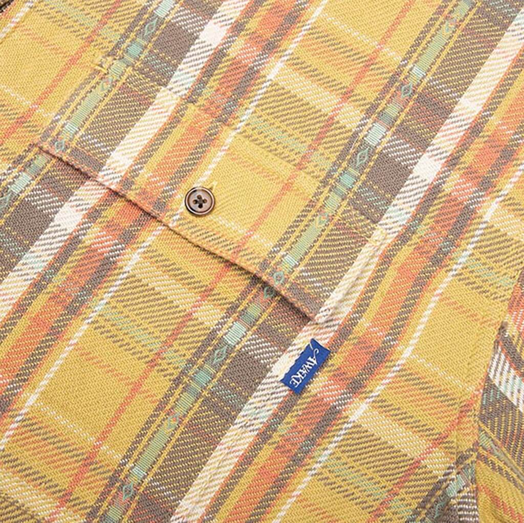 Rivington Zip Flannel Yellow