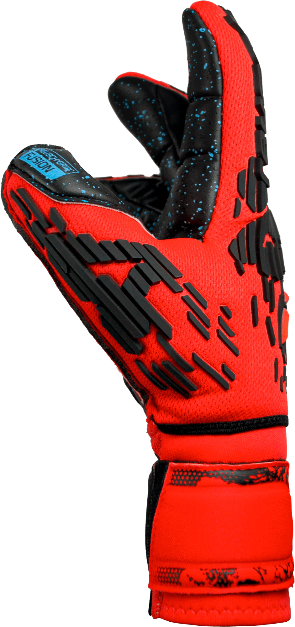 Reusch Attrakt Freegel Fusion Ortho Tec Goliator Goalkeeper Gloves Bright Red Blue Black
