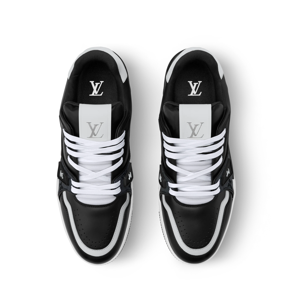 Louis Vuitton LV Trainer Black Monogram Leather Sneaker