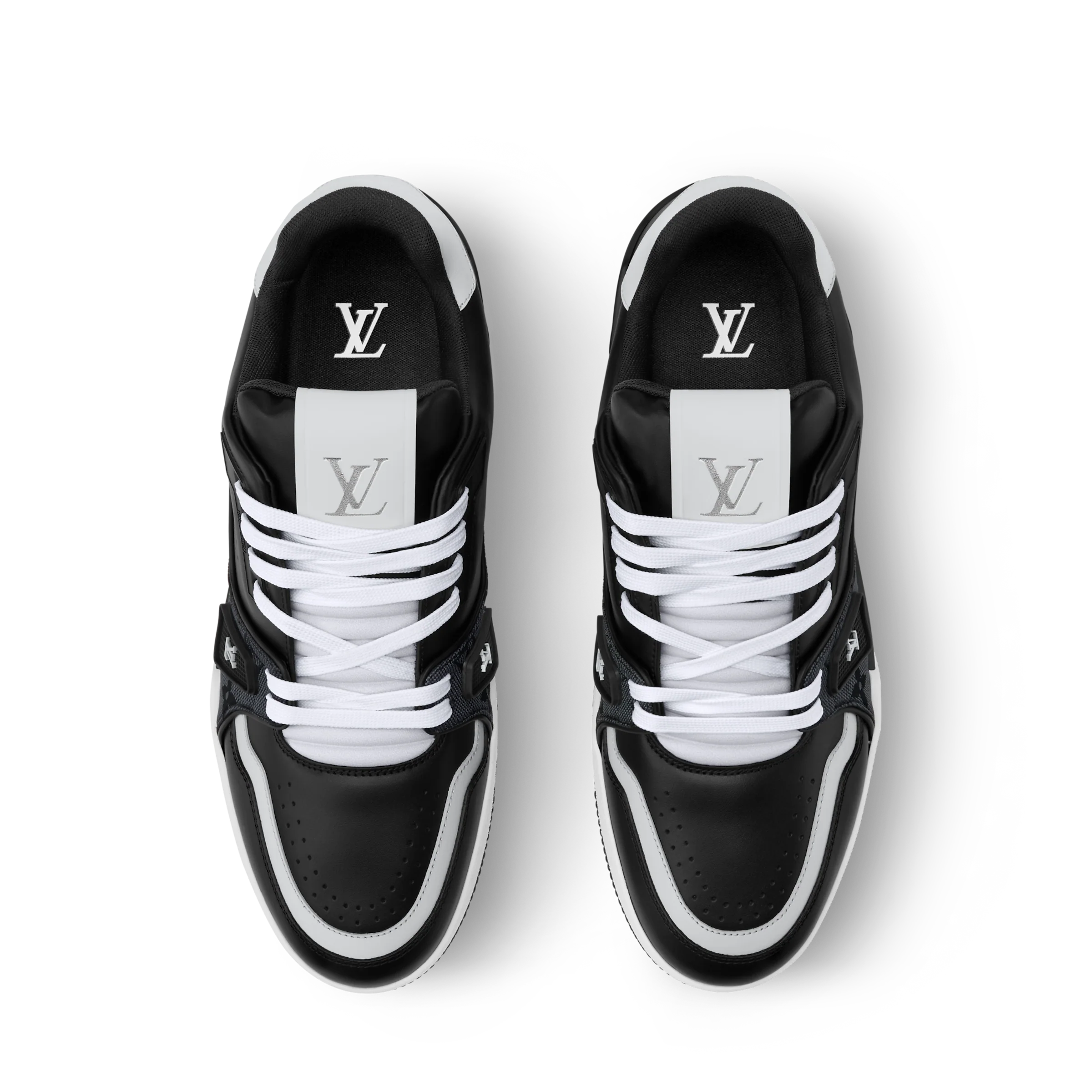 Louis Vuitton LV Trainer Black Monogram Leather Sneaker