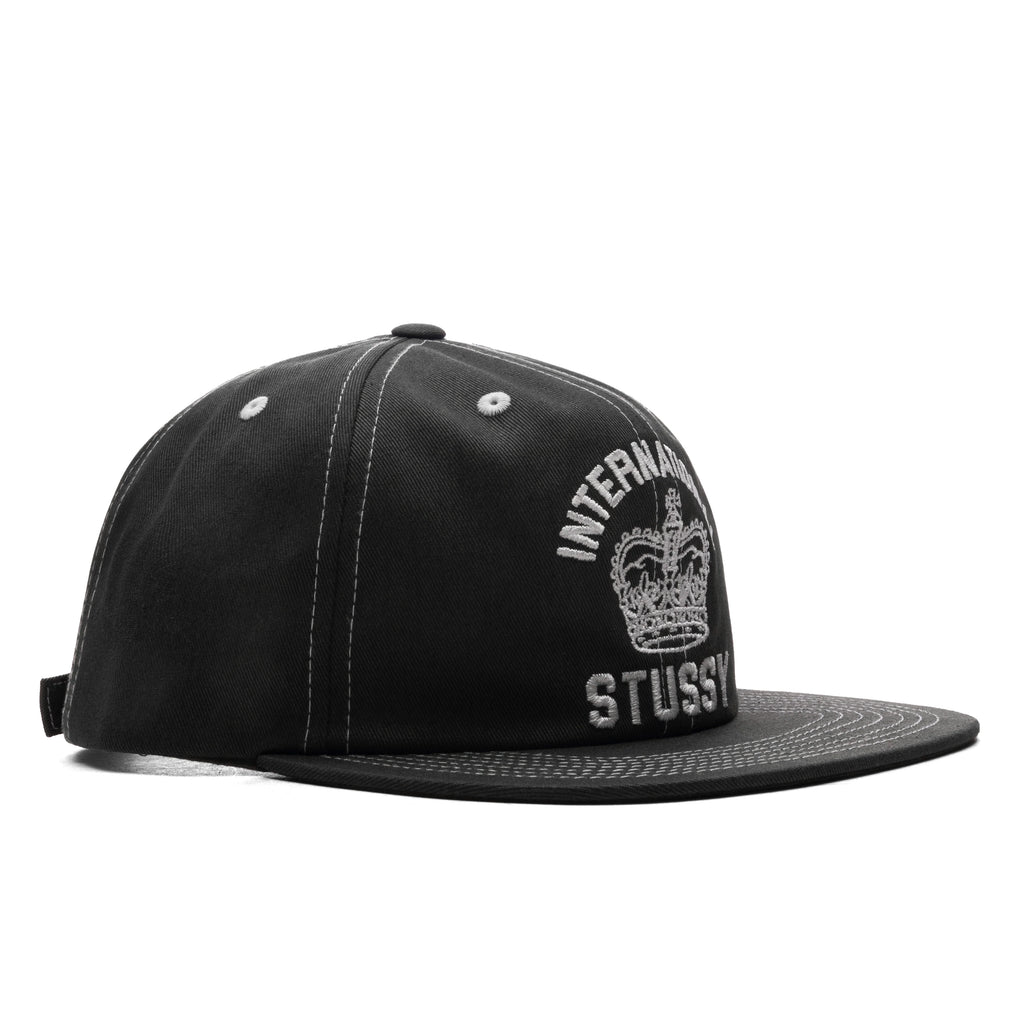 Mid International Crown Strapback Cap Black