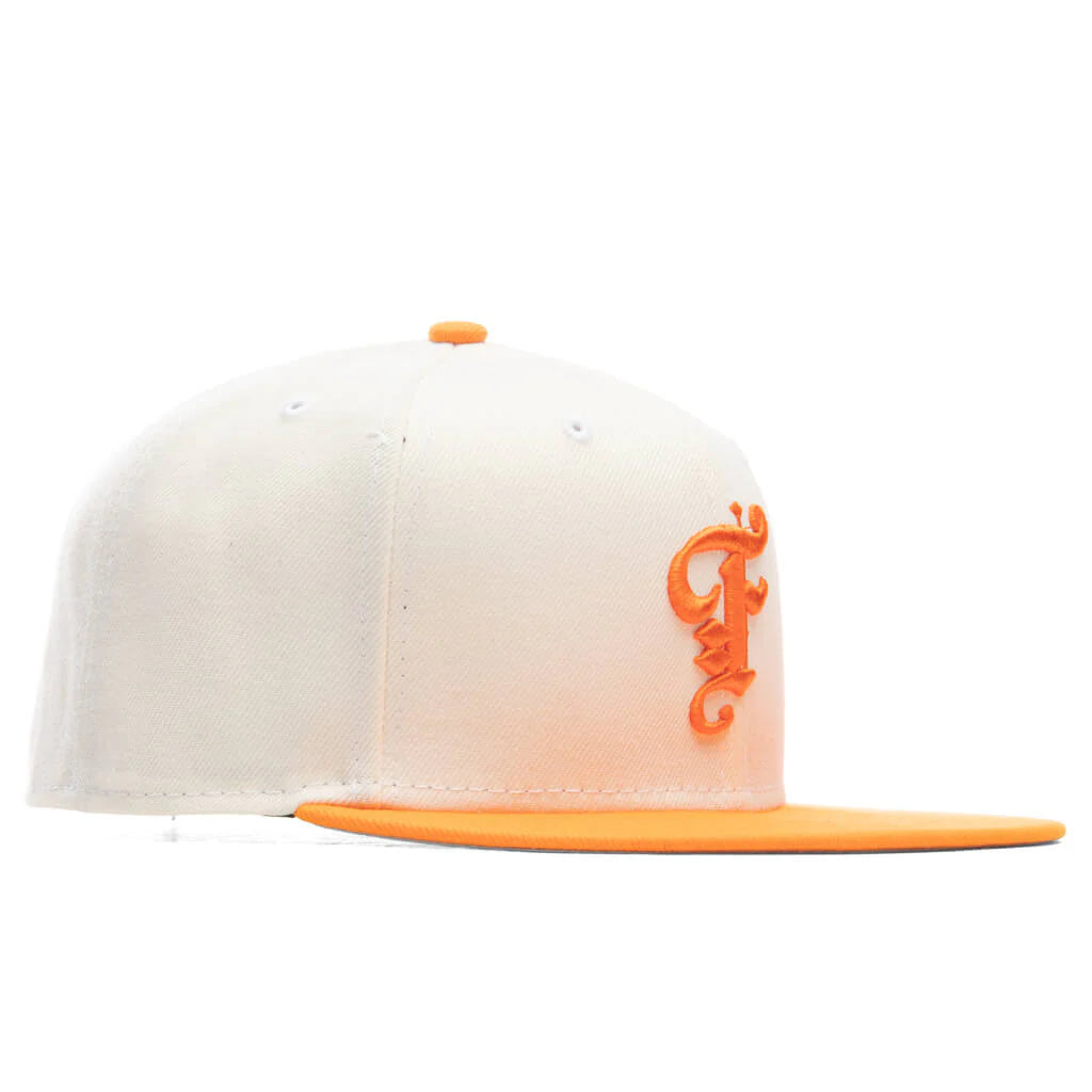 Feature x New Era OE Fitted Cap Off White Dim Orange