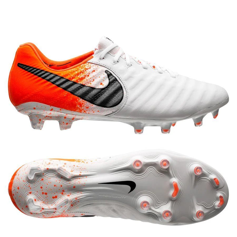 Nike Legend 7 Elite FG Firm Ground Soccer Cleats White Black Crimson