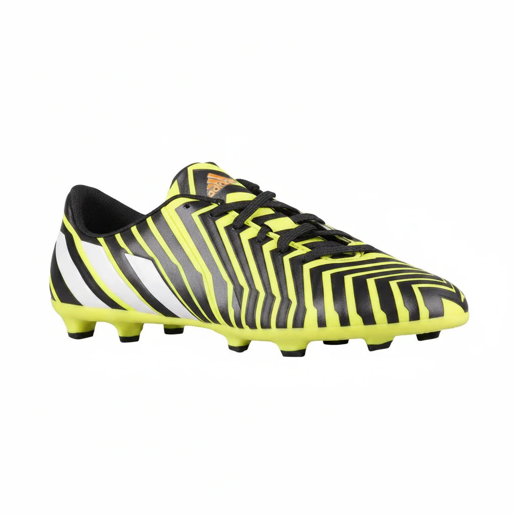 adidas Kids Predator Absolado Instinct FG Firm Ground Cleats Light Flash Yellow White Grey