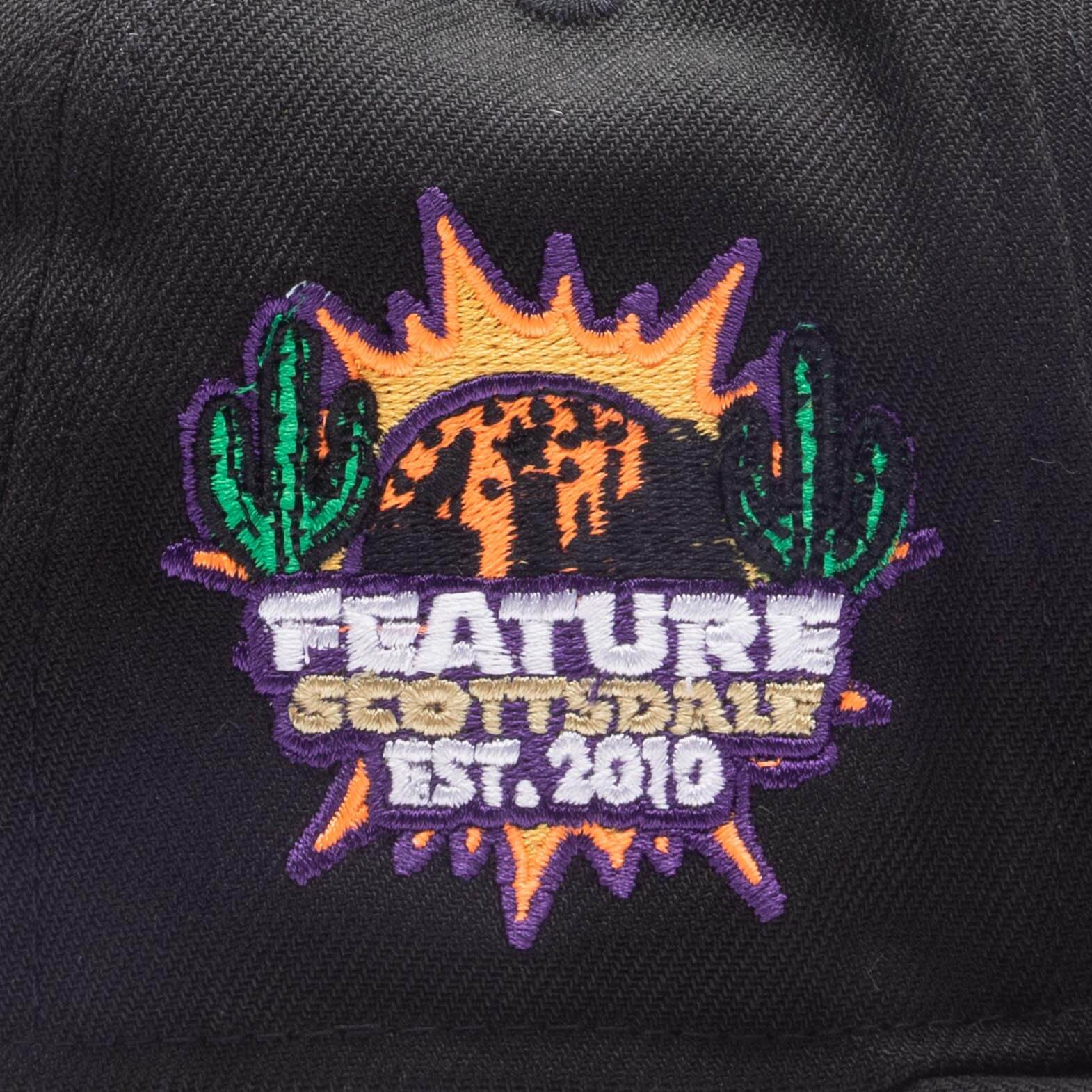 Feature x New Era Old English Scottsdale Snapback Black Purple