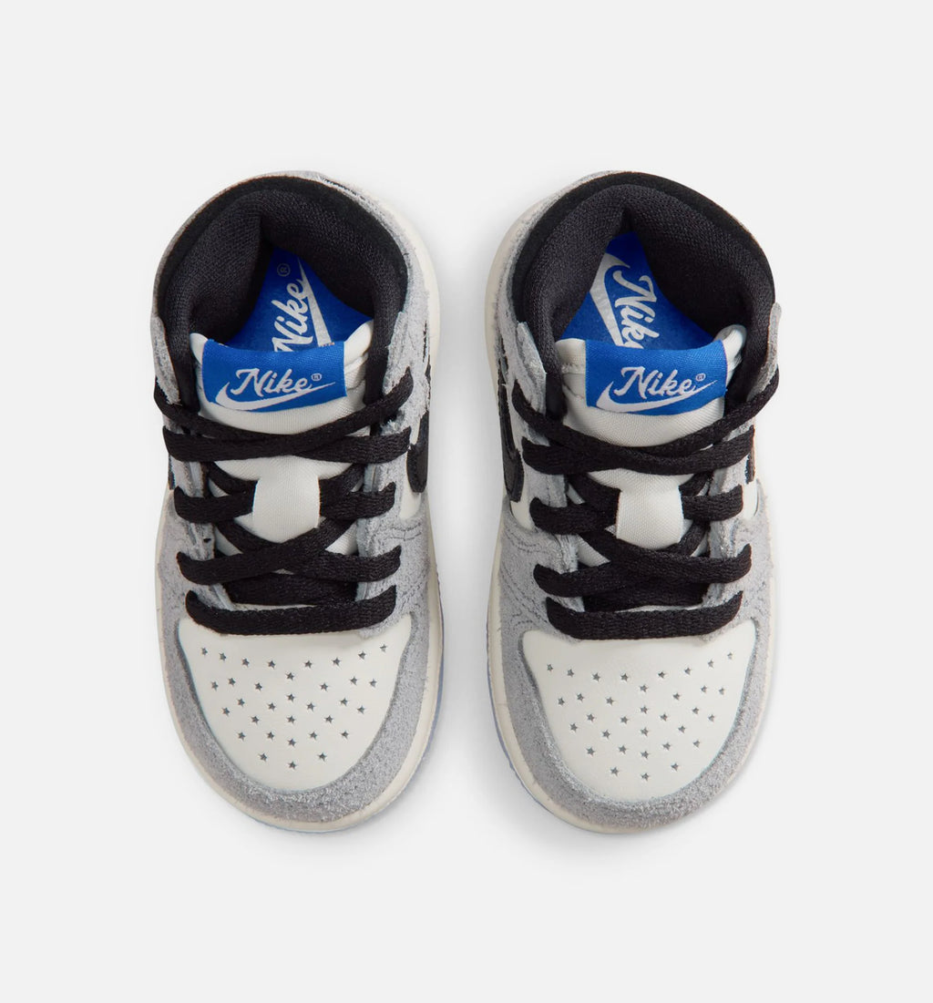 Air Jordan 1 Retro High OG Cool Grey Infant Toddler Lifestyle Shoe Cool Grey Black Sail Game Royal