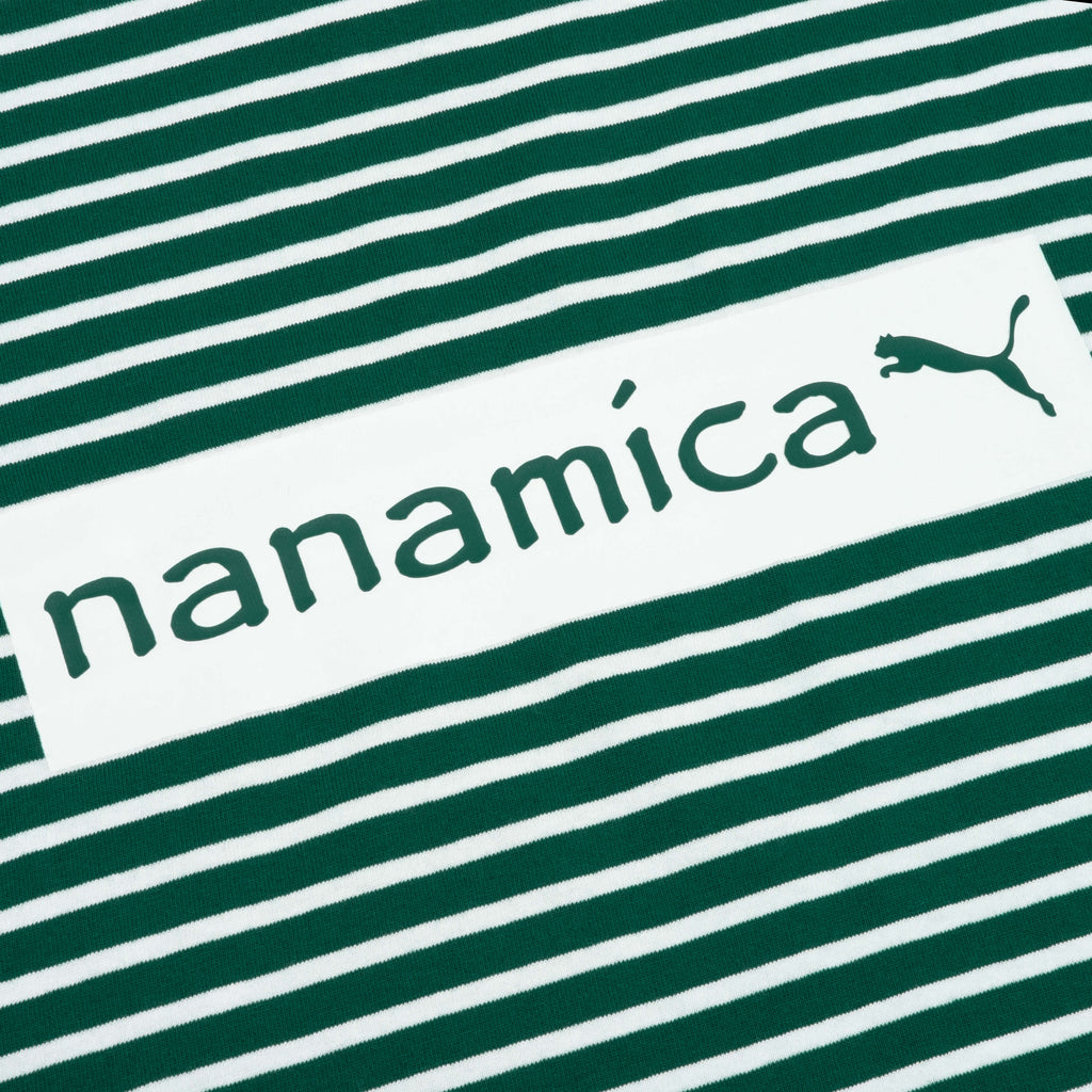 Puma x Nanamica Striped Tee Green