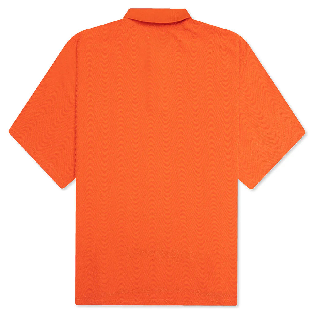 Zen Terry Boxy Polo Burnt Orange