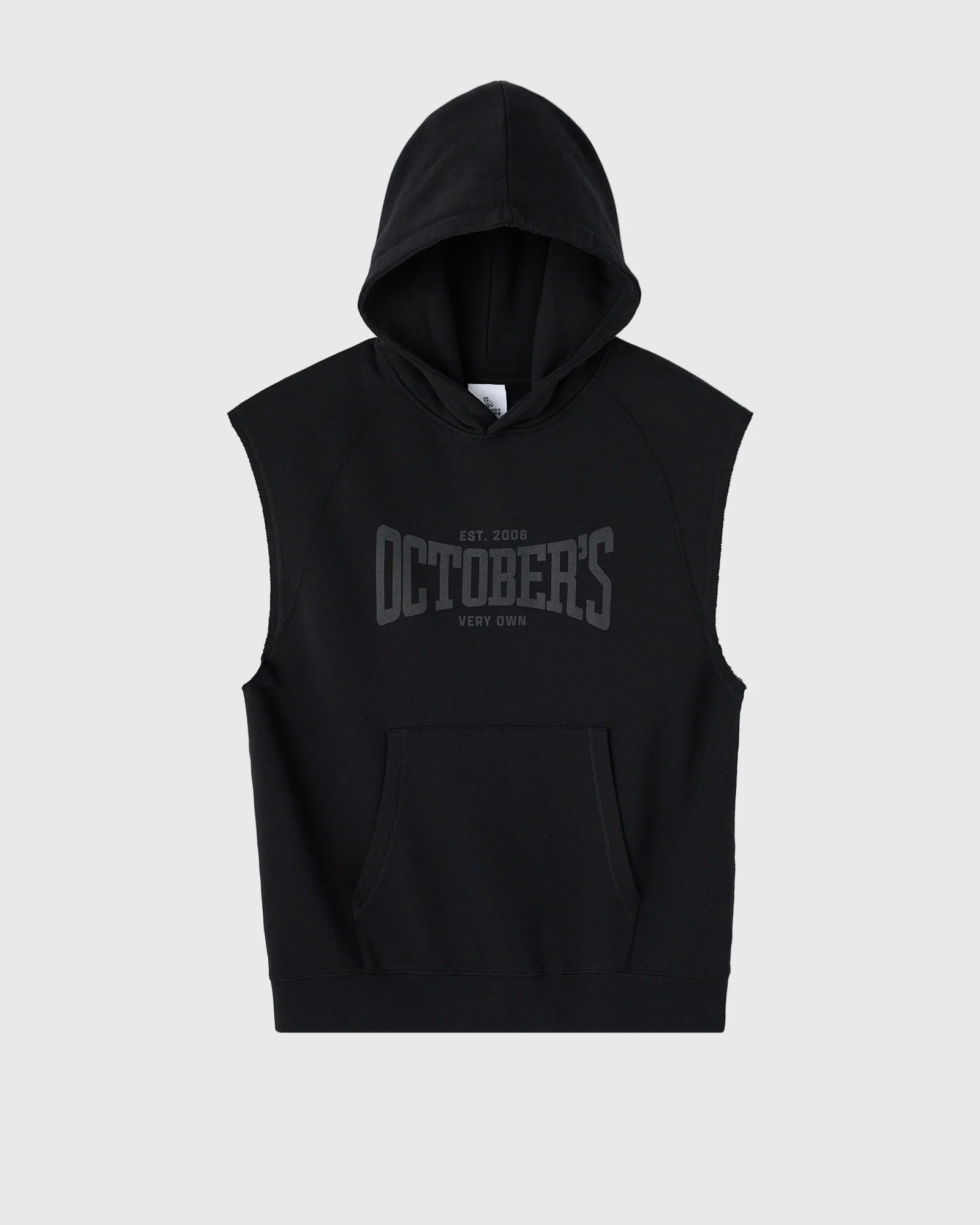 Sleeveless Training Hoodie Black