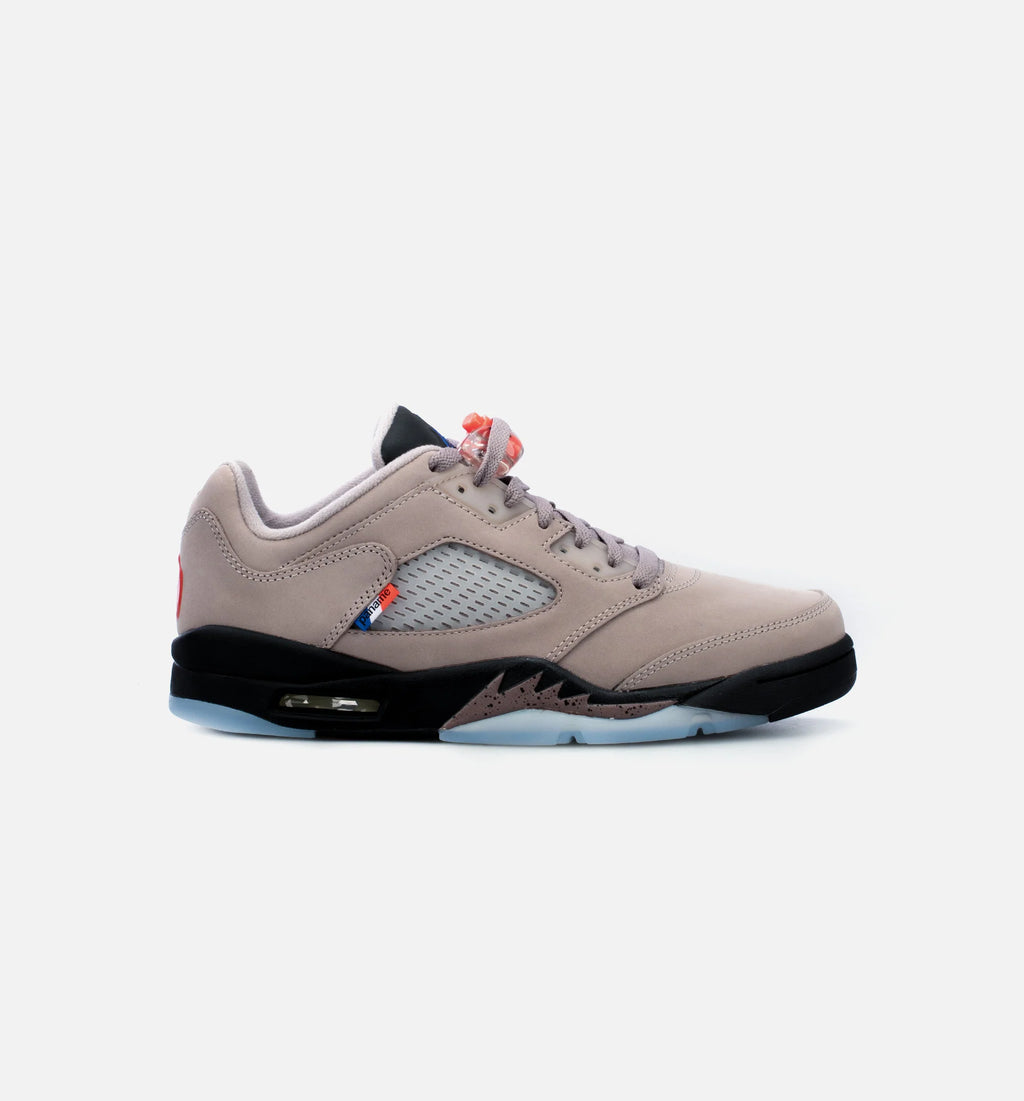 Air Jordan 5 Low x PSG Mens Lifestyle Shoe Grey Purple