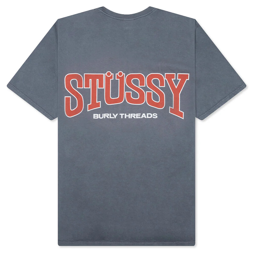 Burly Threads Pig Dyed Tee Indigo