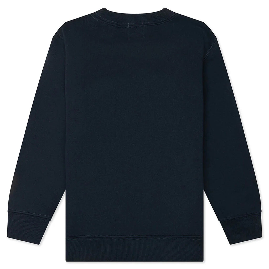 Kids Big Baby Milo Crewneck Sweatshirt Navy