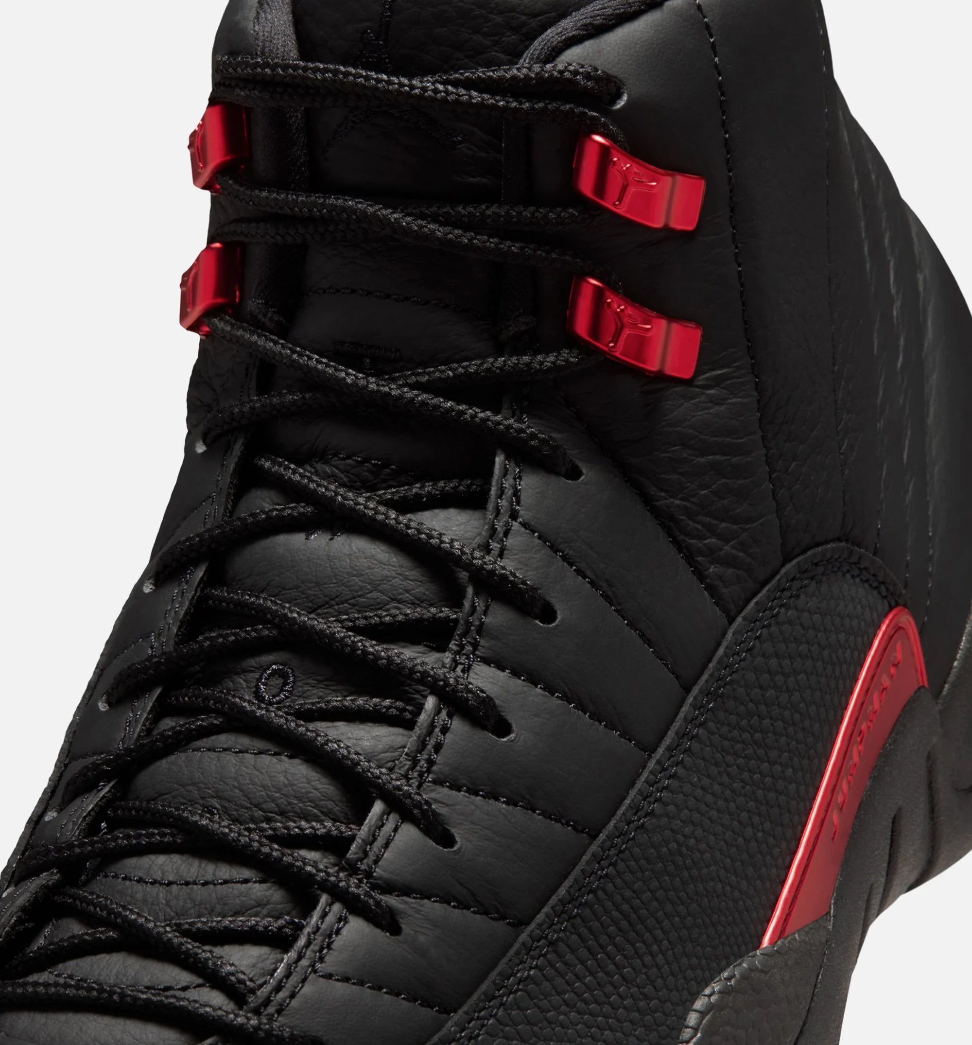 Air Jordan 12 Retro Bloodline Mens Lifestyle Shoe Black Varsity Red Free Shipping
