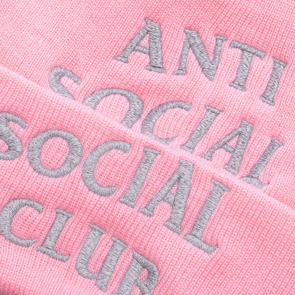 Embroidered Beanie Pink