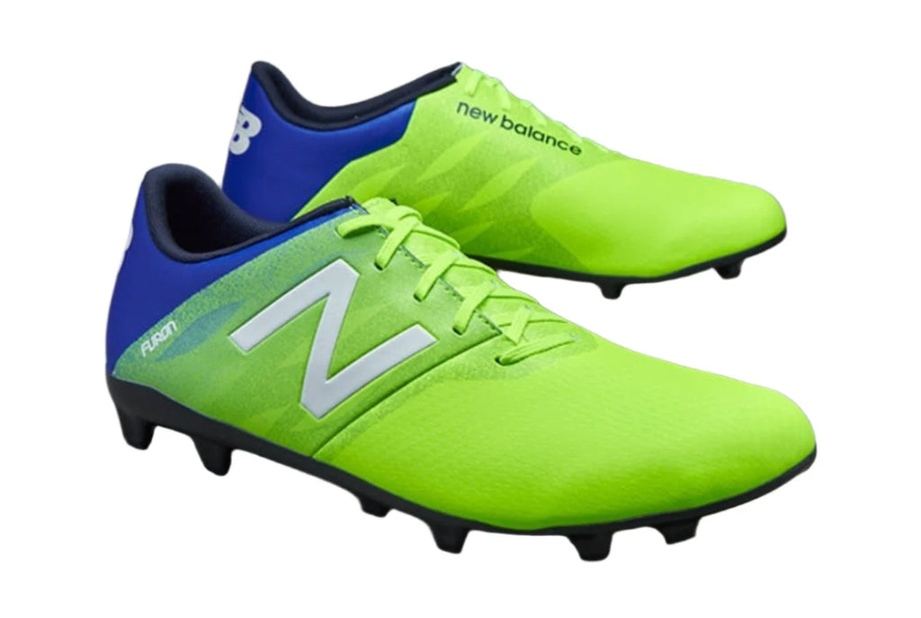 New Balance Furon Dispatch FG Firm Ground Soccer Cleats Pacific Blue Toxic Green