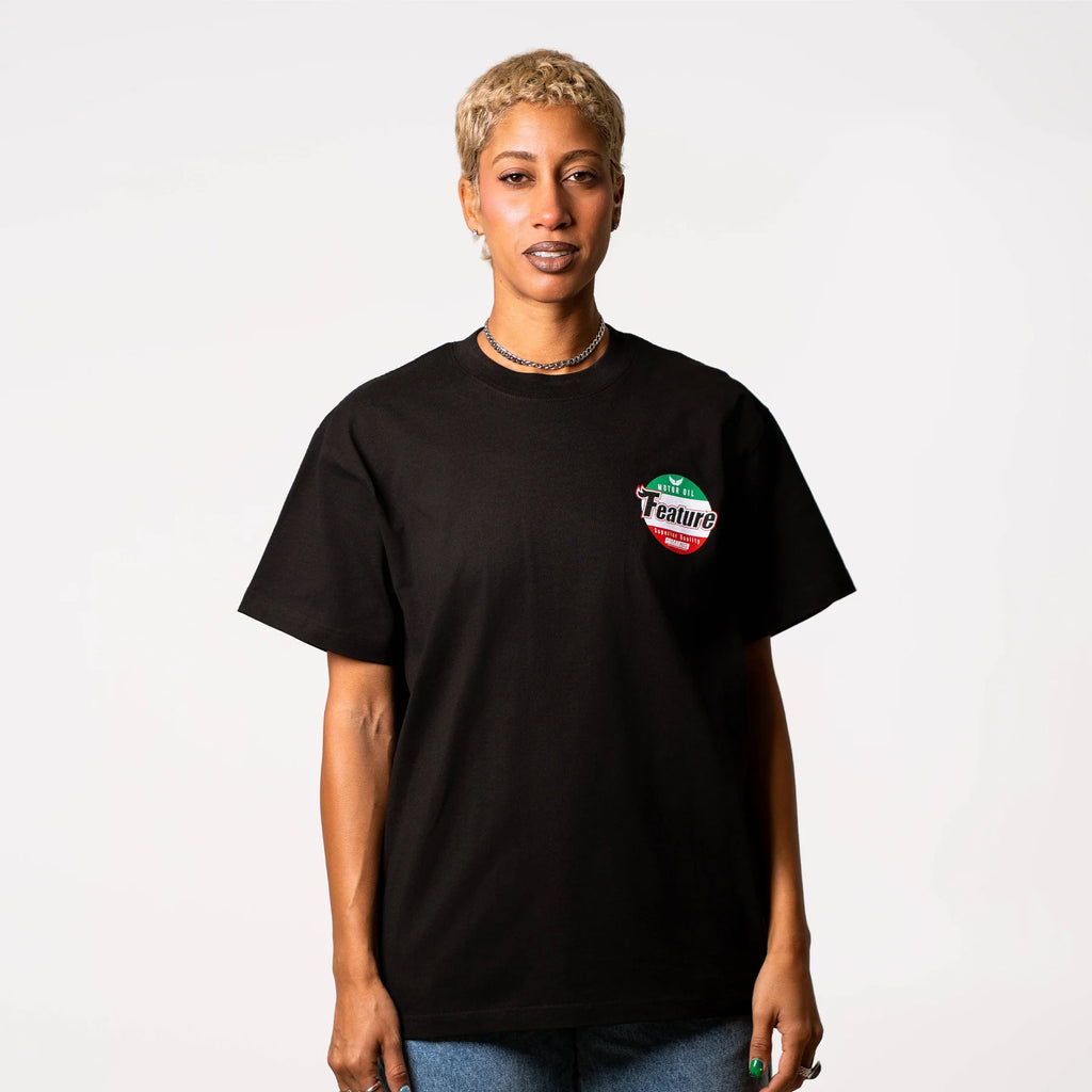 Motor Oil Tee Black