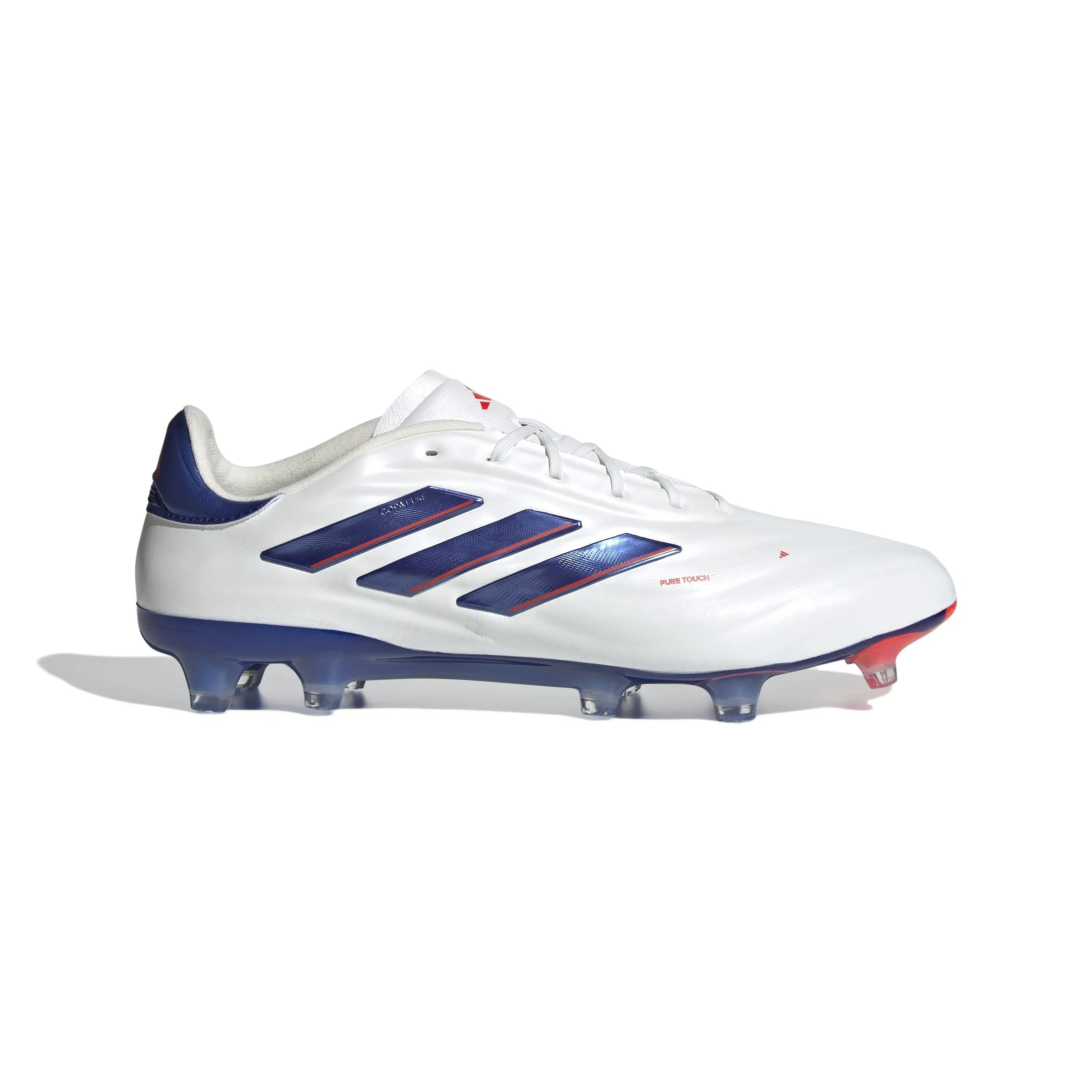 adidas Copa Pure 2 Elite FG Firm Ground Soccer Cleats White Lucid Blue Solar Red