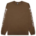 International Crew Pigment Dyed L S Tee Brown