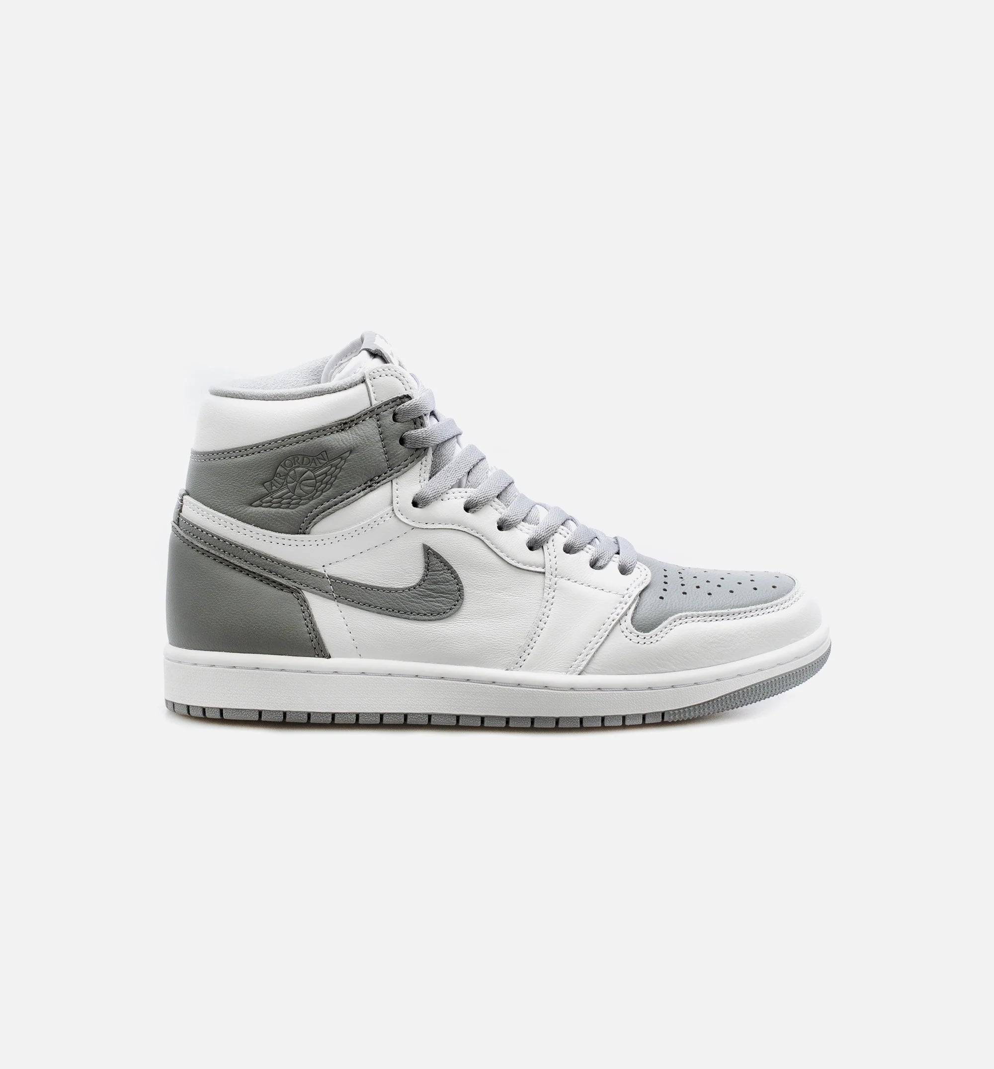 Air Jordan 1 High OG Stealth Mens Lifestyle Shoe White Grey Free Shipping