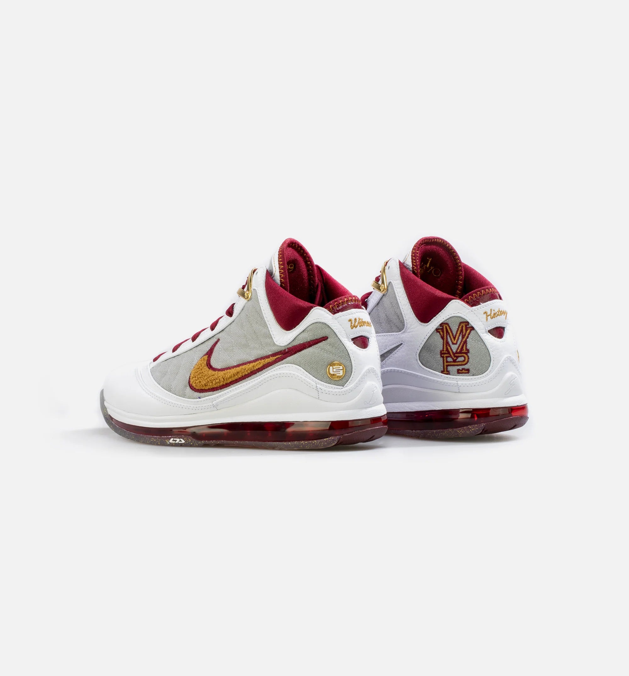 Lebron 7 MVP Mens Basketball Shoe White Red Grey Bronze