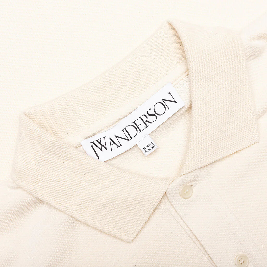 Bunny Embroidery Polo Shirt Beige
