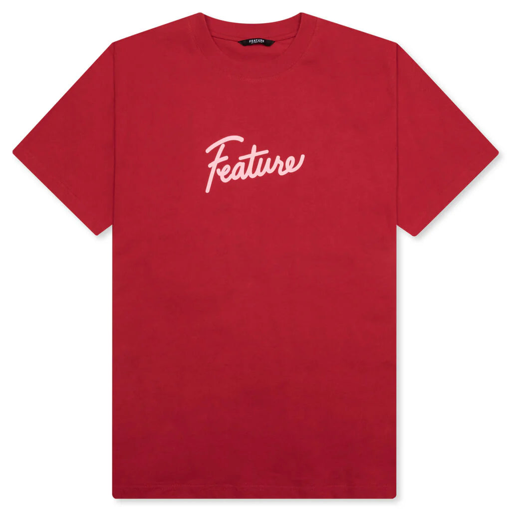 Script Tee Savvy Red