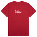 Script Tee Savvy Red