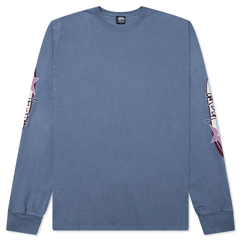 Two Star Pigment Dyed L S Tee Navy