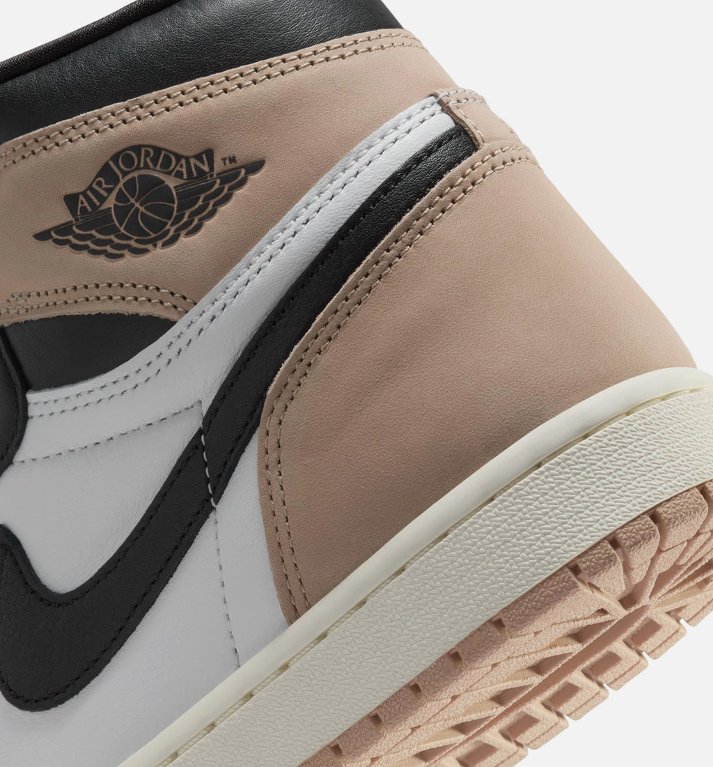 Air Jordan 1 High OG Latte Womens Lifestyle Shoe Black Legend Medium Brown White Sail Free Shipping