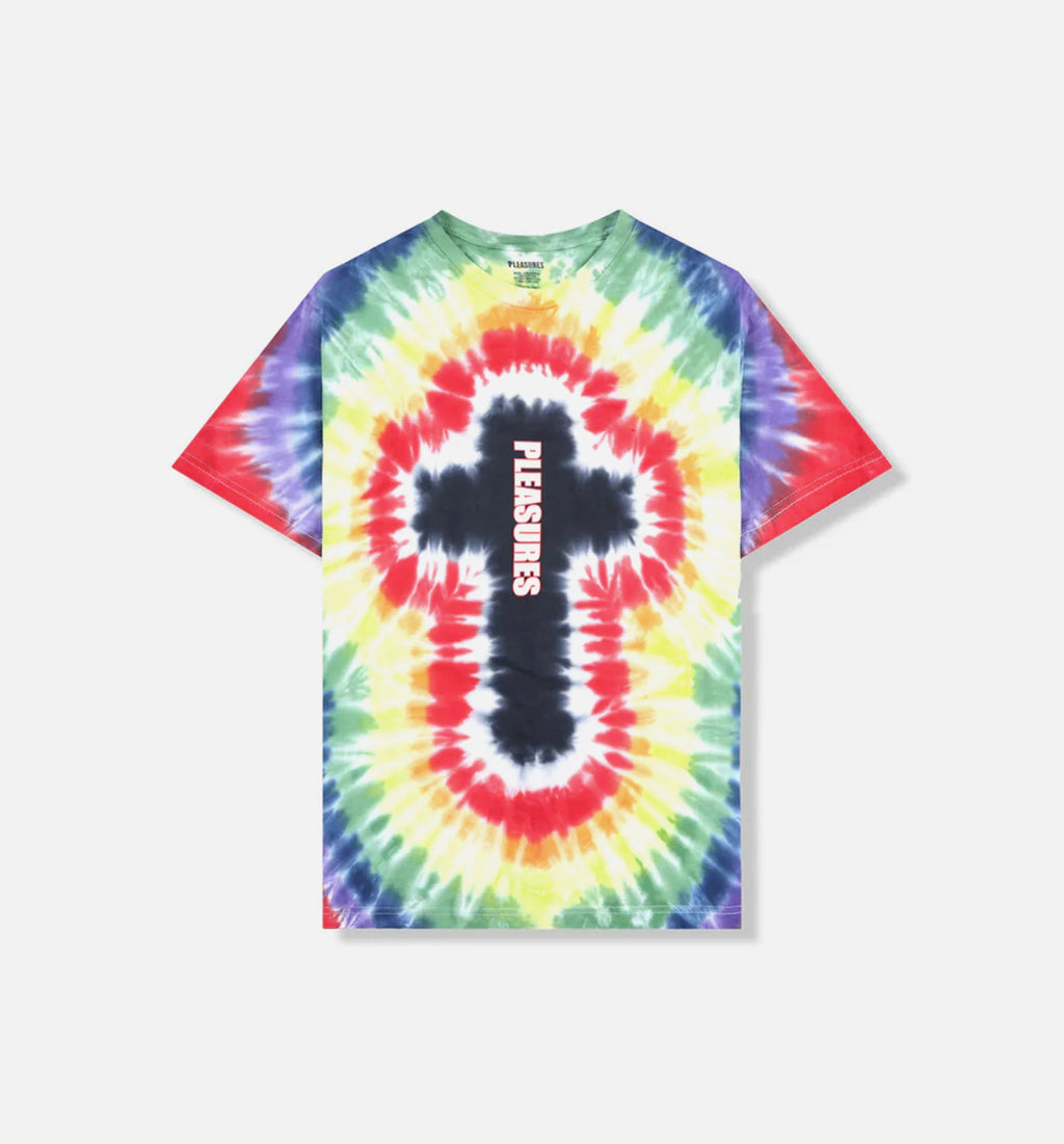 Tie Dyed Mens Short Sleeve Shirt Multi