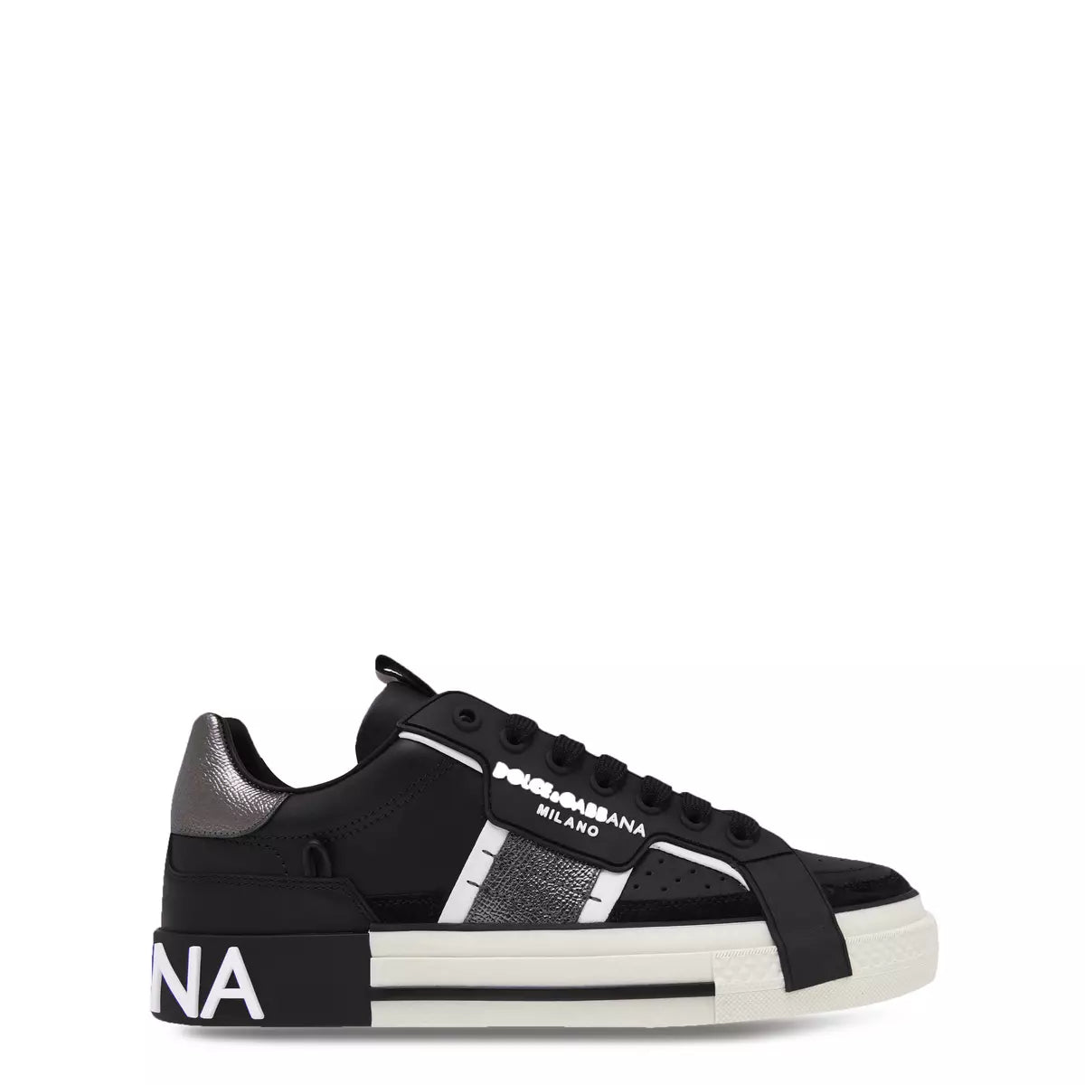 DG Calfskin 2zero Custom Sneakers With Contrasting Details