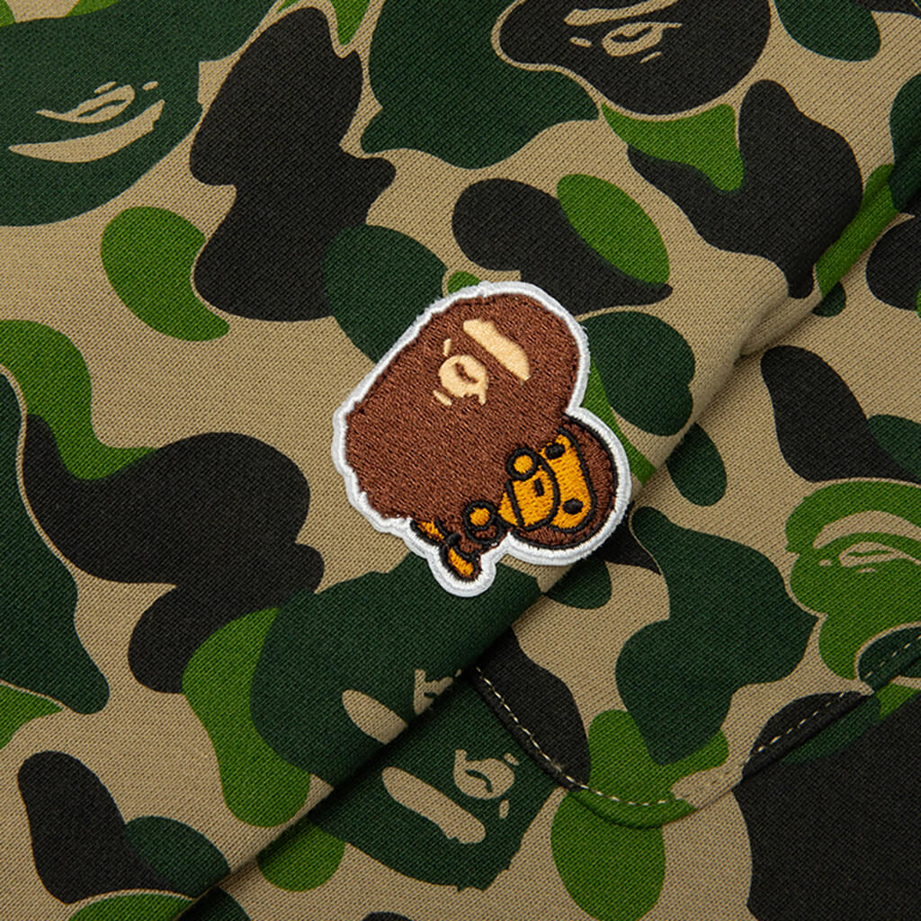 Kids ABC Camo Ape Milo One Point Sweat Pants Green