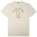 Color Stone College Relaxed Fit Tee White