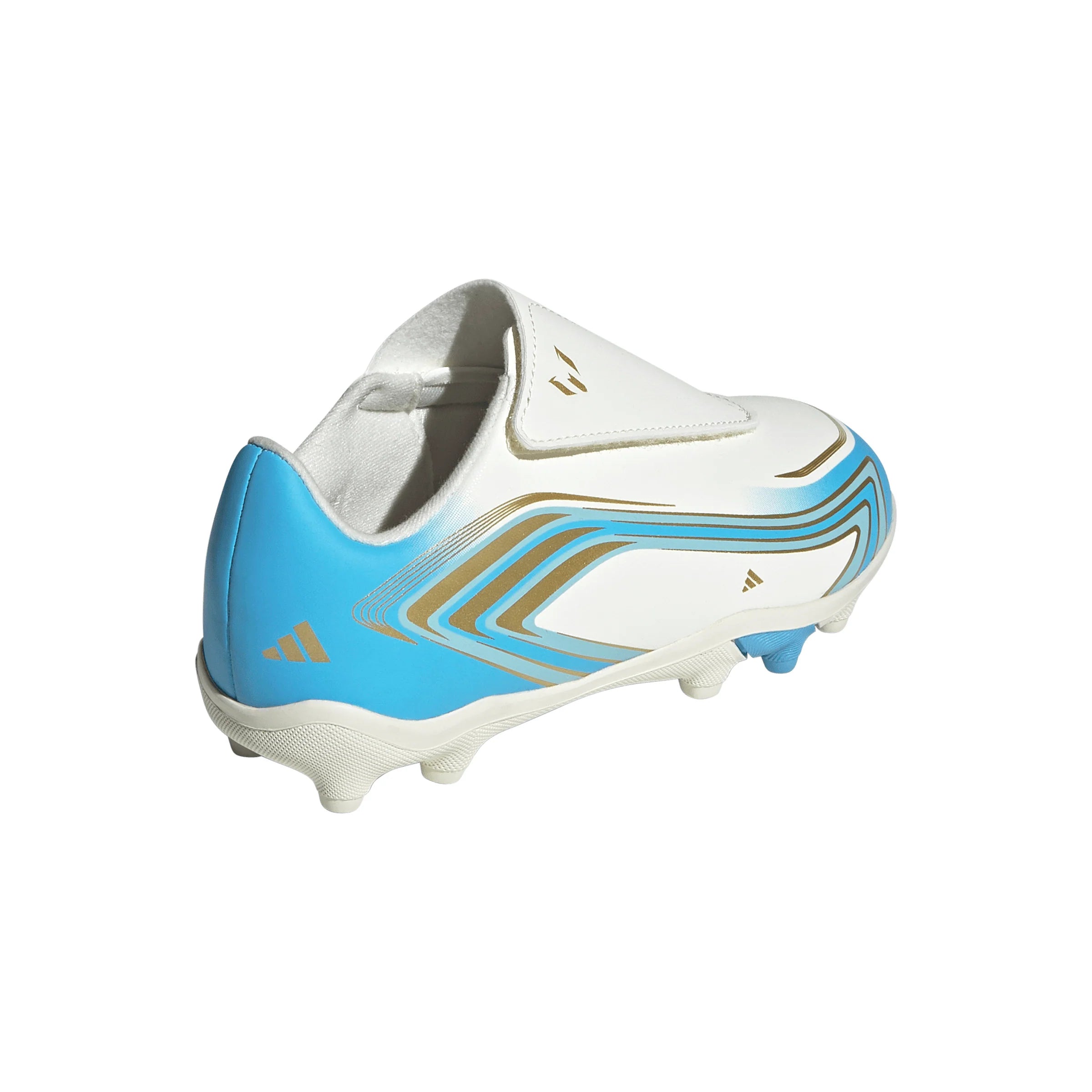 adidas F50 Messi Club Velcro Firm Ground Multi Ground Youth Soccer Cleats Ivory