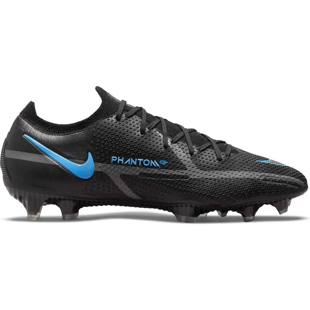 Nike Phantom GT2 Elite FG Firm Ground Soccer Cleats Black Black Iroman Grey