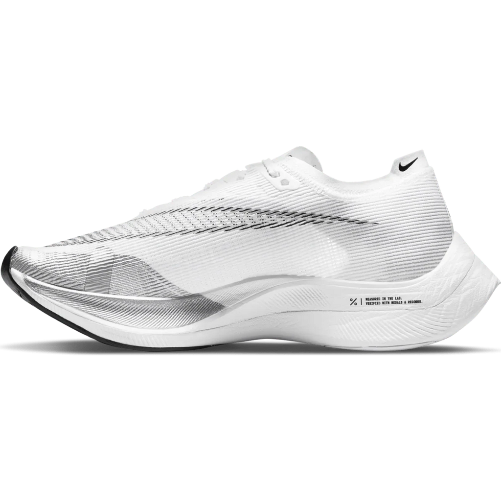 Nike ZoomX Vaporfly Next 2 Running Shoes White Black Metallic Silver